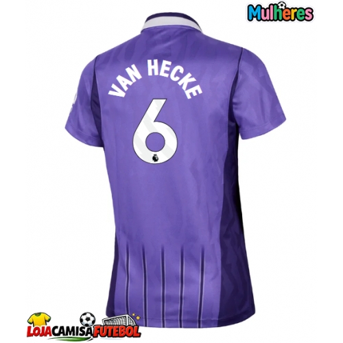 Camisa de Futebol Tottenham Hotspur Jan Paul van Hecke #6 Equipamento Alternativo Mulheres 2026-27 Manga Curta